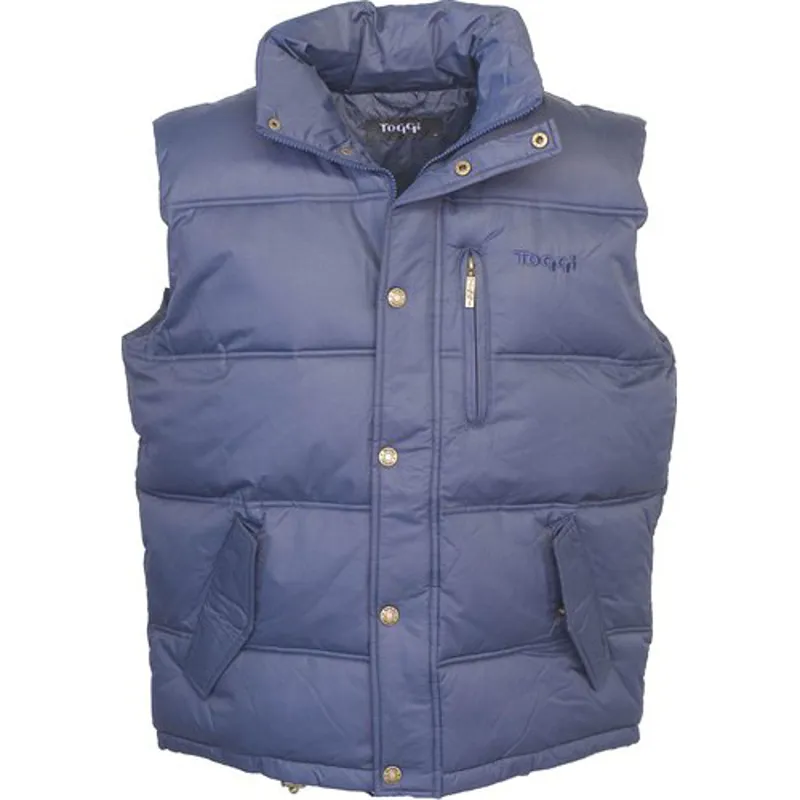 Toggi Kingston Unisex Padded Gilet Waistcoat Red Navy, 
